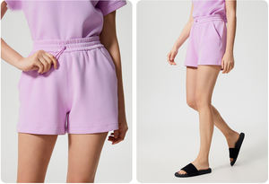 Shorts de sport taille haute pour femme, en Spandex/Polyester écologique, avec cordon de serrage, effet galbant fessier, élastique uni - Product Image 5