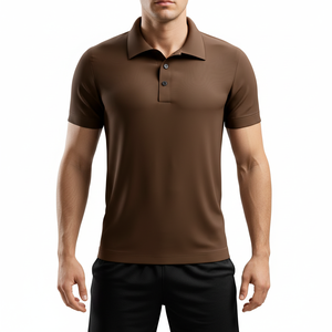 Polo en coton tricoté 100 % de haute qualité, respirant, avec design personnalisé sur le devant, pour hommes et femmes, vente en gros - Product Image 1