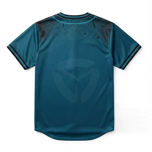 Uniforme Clásico de Béisbol con Diseño de Botones en la Parte Delantera, Tela de Poliéster, Impresión Personalizada de Nombre y Número para Uso en Partidos - Product Image 2