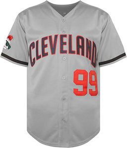 Men's Ricky Vaughn 99 Movie Baseball Jersey,90s <b>Hip</b> Hop Clothing Stitched Sports Fan Shirt Jersey Navy Grey White - Product Image 2