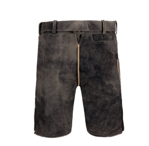 Lederhosen bavaroises pour l'Oktoberfest, grande taille, en velours côtelé, avec cordon de serrage, décontractées, pour homme adulte, style autrichien et allemand, mi-broderie - Product Image 5