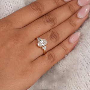 Bague de mariage en or jaune 14 carats avec diamant de laboratoire de 2,00 carats, taille ovale, certifié IGI, clarté VS1, couleur F, bague en or 14 carats avec diamant - Product Image 4