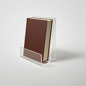 Boîte de présentation transparente en acrylique carrée Cube Ball Stand pour signature souvenir de protection - Product Image 1