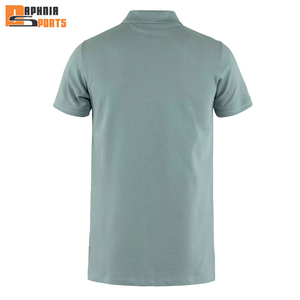 Camisas de Golf Personalizadas al por Mayor, de Color Sólido, con Botones, Tejidas, Antiarrugas, de Secado Rápido, Manga Corta para Hombre - Product Image 3