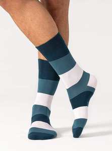 Calcetines de Vestir para Hombre OEM 2026 ML-147, de Algodón Peinado, 100% Algodón, con Rayas, Envío Gratis - Product Image 6