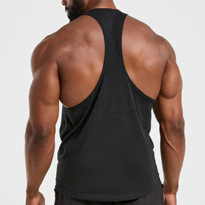Camiseta sin mangas de punto liso con cuello redondo para hombre, transpirable, informal, 100% poliéster - Product Image 2