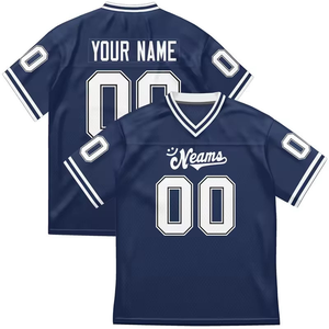 Custom American Football Jersey Men's Personalized Team Uniform Game Shirt Breathable Athletic Sportswear OEM Supplier - Product Image 5