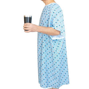 Bata de Hospital para Pacientes, Médicos y Mujeres, Tela de Alta Calidad, Colores y Logotipo Personalizables, Diseño Unisex - Product Image 5