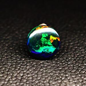 พลอยโอปอลไฟเอธิโอเปียสีดำธรรมชาติแบบคาโบชอง ขายส่งพลอยโอปอลแบบหลวมสำหรับทำเครื่องประดับ - Product Image 4