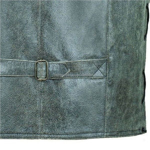 Superventas para adultos Hombres Cuero genuino Casual Invierno Alta calidad Nueva moda Chaleco de cuero transpirable de secado rápido - Product Image 5