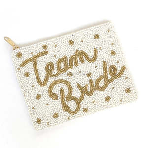 Bolso de mano de moda con cuentas de cristal y pedrería para la novia, recuerdo de fiesta nupcial, monedero con cremallera de cuentas pequeñas, accesorios de boda personalizados - Product Image 2