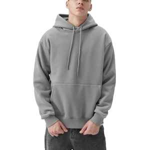 Sweat à capuche en polaire pour homme avec poche Coupe classique Respirant et à séchage rapide Hiver Casual Couleur unie - Product Image 2
