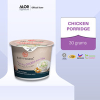 ALOR Easy Fingers Freeze-Dried Chicken Porridge 30g/Cup Quick Convenient 2-Minute Cook Time Instant Food Malaysia Origin 24