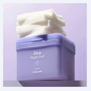 skin care for men Ripeulraimi Korean K-Beauty Cica <b>Night</b> <b>Pads</b> 70 Sheets Made in Korea 240g Unisex toner face - Product Image 2