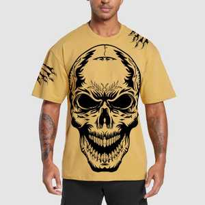 T-shirt graphique MOQ, nouveau modèle pour homme, plusieurs couleurs, style ample, léger, coupe oversize, 100% matériaux de qualité supérieure. - Product Image 1