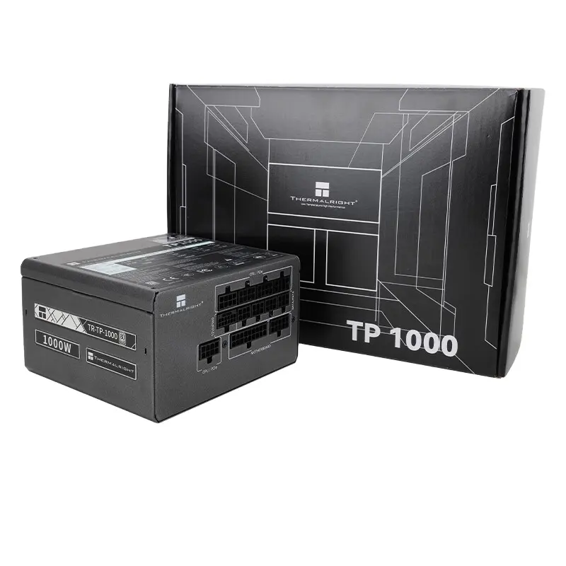 Thermalright TR-TP1000 1000W ATX 3.0 ให้พลังงานคอมพิวเตอร์ การออกแบบโมดูลาร์เต็มรูปแบบที่ผ่านการรับรอง Platinum รองรับ PCIe 5.0 ของพื้นเมือง,