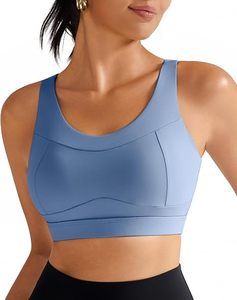 RUNNING GIRL สปอร์ตบราสำหรับผู้หญิงแบบกระชับพิเศษ รุ่น Racer back สำหรับวิ่งและออกกำลังกาย - Product Image 1