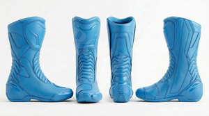 รองเท้าบูทขี่มอเตอร์ไซค์คุณภาพพรีเมียม กันน้ำ กันลื่น ป้องกันการกระแทก ระบายอากาศได้ดี ทนทาน ปลอดภัยสำหรับนักขี่ - Product Image 6