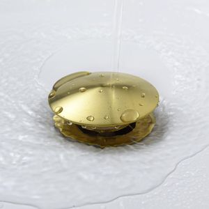 Tappo a scomparsa in acciaio inox 304 per scarico lavabo senza troppopieno, per lavabo da appoggio, lavandino, mobile bagno, per uso su lavabo da balcone - Product Image 2