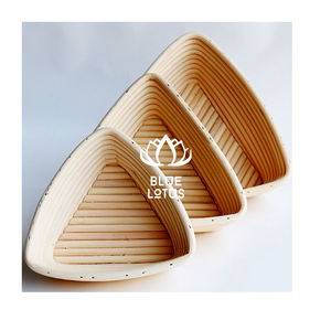 Panier de levage rond en rotin de haute qualité, écologique, pour la cuisson du pain au levain, avec doublure - Product Image 1
