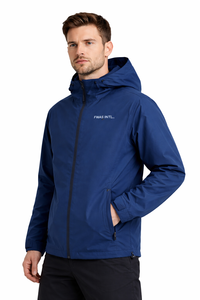 Veste coupe-vent unisexe personnalisée en nylon imperméable et légère avec capuche, vêtements d'extérieur imperméables, vente en gros de vestes pour hommes - Product Image 2