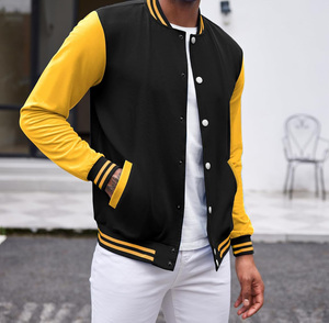 Chaqueta Varsity de Invierno para Hombre, Estilo Retro Letterman, Chaqueta Bomber de Béisbol con Detalles Cosidos, Ropa Deportiva para Clubes Escolares, Venta al por Mayor OEM - Product Image 4