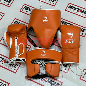 Brand New Fly Training Sparring Set Custom Made Pro Leather Latest Model Fly Boxing Set Super <b>Comfortable</b> Fly Kickboxing Set - Product Image 3