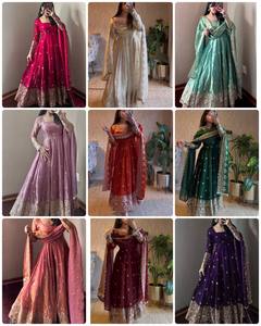 Exclusivo Traje Salwar Estilo Anarkali Tradicional para Mujer, Ropa Étnica India, Vestido Elegante Largo para Damas, Venta al Por Mayor al Mejor Precio - Product Image 2