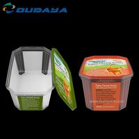 IML Envasado de alimentos 580ml 16oz 454G Tina cuadrada de plástico PP para limpieza en polvo Dientes de perro mascota