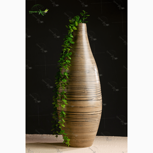 แจกันดอกไม้ทำจากไม้ไผ่ทำมือชิ้นกลางโต๊ะที่เป็นมิตรกับสิ่งแวดล้อมสำหรับใช้ตกแต่งทำในเวียดนาม - Product Image 5