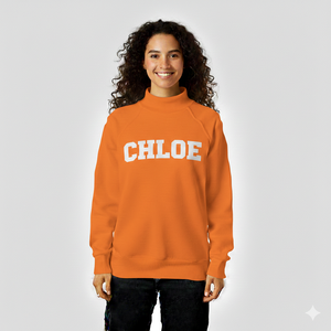 Trendy Women Mockneck Long Sleeve Sweatshirt Pullover Drop Shoulder Baggy Style Comfortable Autumn <b>Winter</b> <b>Top</b> Custom Service - Product Image 3