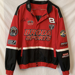 Chaqueta de Carreras NASCAR Vintage para Hombre, Chaqueta de Motocicleta de Algodón, Logotipo Bordado Personalizado, Hecha en Pakistán, para Invierno - Product Image 3