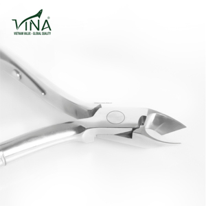 Pince à ongles en acier au carbone gris VNC-19 Vina ressort unique pour une utilisation en salon - Product Image 5
