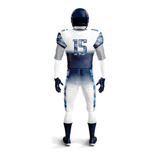 Uniforme de football américain en twill, options personnalisables, tissu de qualité supérieure, respirant, uniforme de football américain - Product Image 3