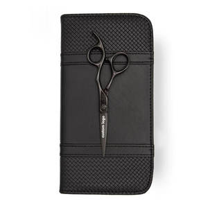 Ciseaux à découper Matsui Premium en acier Damas noir mat, coupe de précision pour usage professionnel, lames en acier de haute qualité - Product Image 1