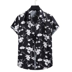 Mode hommes chemise hawaïenne décontracté coloré imprimé plage chemises à fleurs à manches courtes boutonné taille S-2XL Hawaiana Blouse - Product Image 1