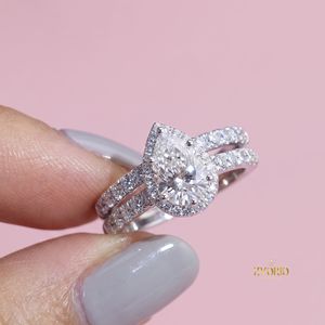 Cushion Brilliant Cut D Color Lab Grown Diamond PT950 Wedding Band <b>Ring</b> for Women and <b>Couple</b> IGI Certified VS2 Clarity - Product Image 1
