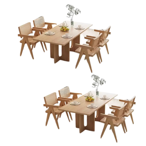 Mobilier de salle à manger pour restaurant, ensemble de salle à manger en bois, ensemble table et chaises au design japonais moderne, prix de gros - Product Image 5