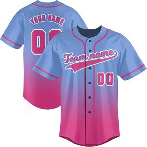 Camiseta de Béisbol Sublimada Transpirable para Hombre, Gráficos Personalizados, Impresión Completa, Ropa Deportiva Moderna para Uso Casual - Product Image 1