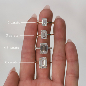 Bague solitaire en diamant de laboratoire taille émeraude de 2,10 carats certifiée IGI – Collection de bagues élégantes en diamant - Product Image 4