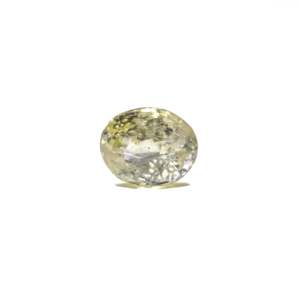 Loose 5.6 Carat Oval Cut Yellow Sapphire Gemstone for Fine Jewelry - Product Image 1