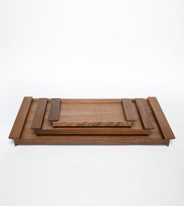 Wholesale Price <b>Square</b> Wooden Footed Serving Tray for <b>Kitchen</b> Dining <b>Table</b> Snacks Party Home Entertaining Elegant Stylish Decor - Product Image 3