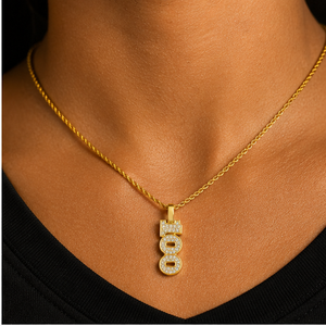 จี้เพชรโมอิสซาไนต์ทองคำแท้ 14K แบบขายส่ง สร้อยคอฮิปฮอปแบบกำหนดเองได้ ประดับเพชรเต็มรูปแบบ พร้อมจี้รูปธนบัตร สำหรับเป็นของขวัญ - Product Image 5