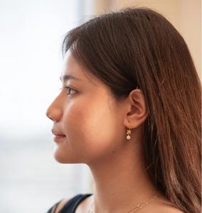 Pendientes de Oro Sólido de 14K/18K con Diamantes Cultivados en Laboratorio, Elegantes Pendientes Colgantes de Mariposa para Mujer, Joyería Nupcial para Boda - Product Image 2