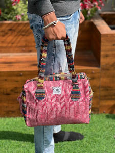 Nueva llegada elegante yute con algodón bolso de mano de cáñamo sostenible respetuoso con el medio ambiente usos múltiples bolsas de compras veganas para mujeres en la moda - Product Image 3