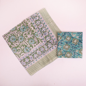 Bandana Minimaliste en Coton Imprimé à la Main 21x21 Pouces, Foulard de Poche Personnalisé, Foulard Cadeau d'Usine Exportatrice, Vente en Gros - Product Image 6