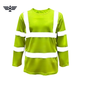 Camisa de Seguridad de Manga Larga de Alta Visibilidad, Transpirable, de Algodón, Reflectante, para Hombres, Ropa de Trabajo para Construcción - Product Image 5