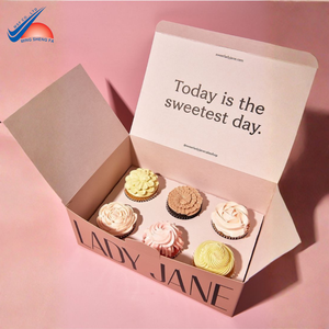 Caja para Postres con Bandeja Interior, Impresa y Segura para Alimentos, para Productos de Panadería - Product Image 2