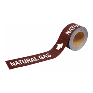 Marcadores de Tuberías de Gas Natural Brady, Autoadhesivos, para Identificación en Interiores y Exteriores - Product Image 3