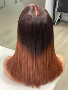 Perruque de cheveux humains vietnamiens 100% Super Double Drawn Luxury Meilleur prix de gros Trendy Ombre Color Prix compétitif - Product Image 4